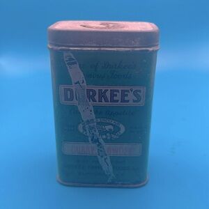 Antique Durkee’s Curry Powder Spice tin.